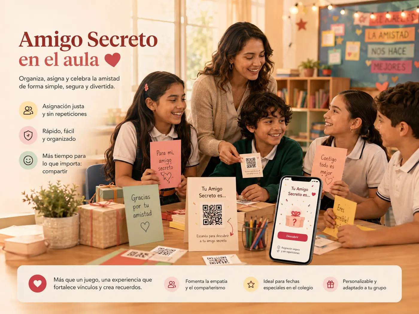 Amigo Secreto para colegios y estudiantes